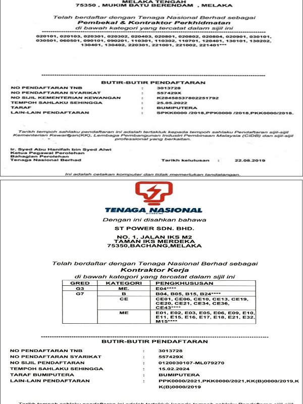 Suruhanjaya Tenaga-Kelas B
